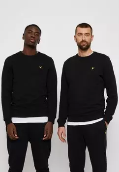 Толстовка CREW NECK Lyle & Scott, угольно-черный