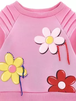 Толстовка CREW NECK Monnalisa, розовый