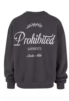 Толстовка CREW NECK PROHIBITED, серый