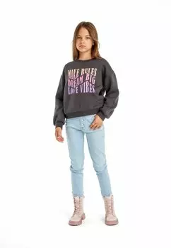 Толстовка CREW NECK STANDARD MINOTI, цвет dark grey pink