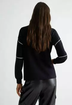 Толстовка CREW NECK WITH STUDS LIU JO, черный