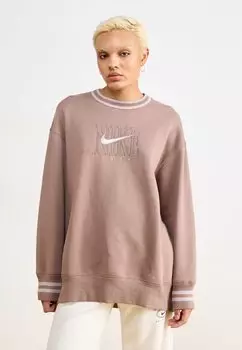 Толстовка CREW Nike Sportswear, коричневый