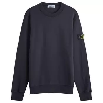 Толстовка Crew, окрашенная в готовом виде Stone Island, синий
