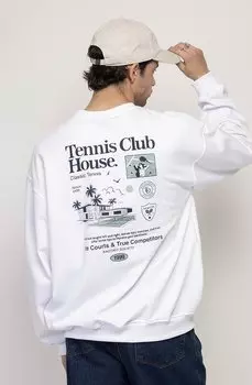 Толстовка CREW TENNIS CLUB HOUSE UNISEX Kaotiko, светло-серый