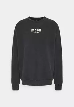 Толстовка CREW TIE DYE MOON UNISEX Kaotiko, черный кислотный оттенок