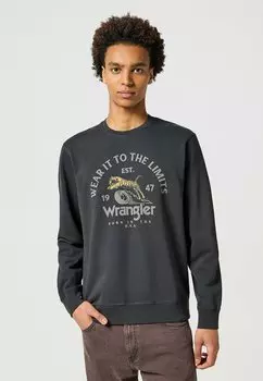 Толстовка CREWNECK SWEATSHIRT Wrangler, черный