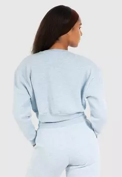 Толстовка CROP AMELIA Smilodox, голубой