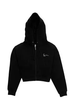 Толстовка CROP HOODIE SMALL SIGNATURE ESSENTIAL Karl Kani, цвет black