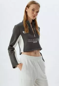 Толстовка CROP Koton, серый