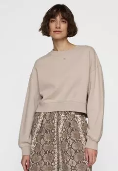 Толстовка CROPPED 10DAYS, коричневый