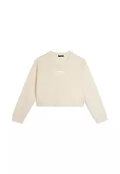 Толстовка CROPPED CON GRAFICA FRONTALE Freddy, бежевый