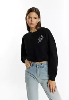 Толстовка CROPPED KEEPSUDRY myMo, черный