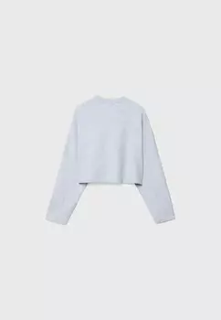 Толстовка CROPPED Stradivarius, серый