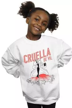 Толстовка Cruella De Vil «Далматинцы» Disney, белый