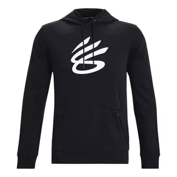 Толстовка curry logo hoodie 'black' Under Armour, черный