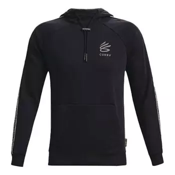 Толстовка curry long sleeve hoodie 'black' Under Armour, черный