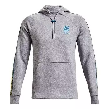 Толстовка curry long sleeve hoodie 'grey blue' Under Armour, серый
