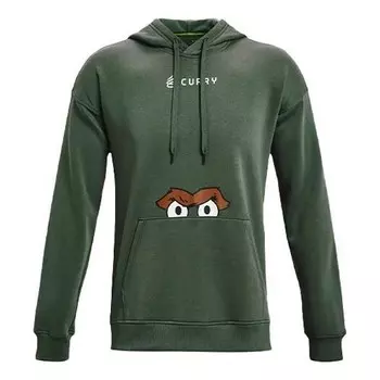 Толстовка curry oscar grouchy hoodie 'green' Under Armour, зеленый
