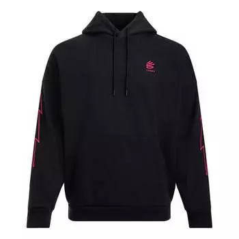Толстовка curry tour graphic hoodie 'black pink' Under Armour, черный