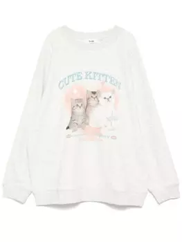 Толстовка cute kitten B+ab, серый