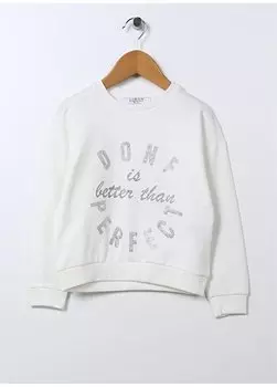 Толстовка цвета экрю для девочек с принтом BETTER GIRL Limon, экрю