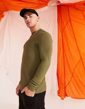 Толстовка цвета хаки ASOS