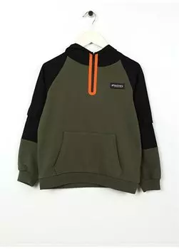 Толстовка цвета хаки для мальчика с принтом LENORA BOY Discovery Expedition, хаки