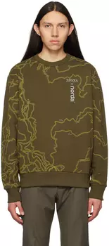 Толстовка цвета хаки norda Edition ZEGNA
