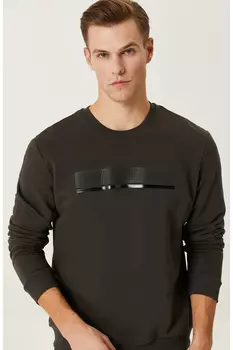 Толстовка цвета хаки с принтом Network, хаки