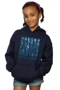 Толстовка цвета лиги справедливости с двойным принтом цвета индиго DC Comics, темно-синий