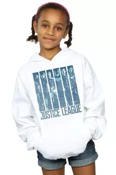 Толстовка цвета лиги справедливости с двойным принтом цвета индиго DC Comics, белый
