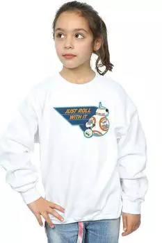 Толстовка D-O & BB-8 Just Roll With It Star Wars, белый