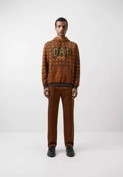 Толстовка Dapper Dan Logo Hoodie GAP, цвет brown houndstooth