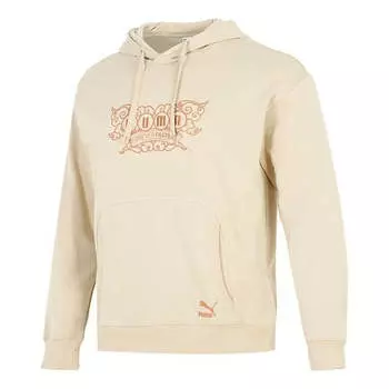 Толстовка das cc graphic crew sweater 'beige' Puma, бежевый