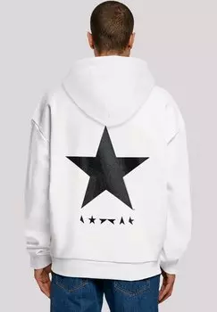 Толстовка DAVID BOWIE STAR LOGO - Hoodie F4NT4STIC, белый