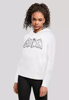 Толстовка DC COMICS BATMAN RETRO CRACKLE - Hoodie F4NT4STIC, белый