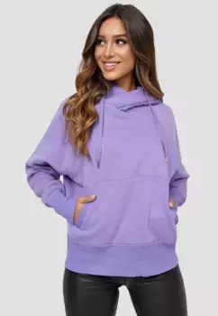 Толстовка Decay с капюшоном и изящным принтом спереди, фиолетовый