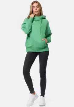 Толстовка Decay с капюшоном и изящным принтом спереди, зеленый