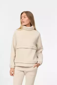 Толстовка Decay с уютной водолазкой, бежевый