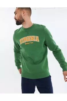 Толстовка Deji 7429 с овальным вырезом Threadbare, зеленый