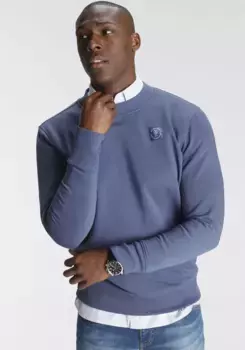 Толстовка DELMAO, с модной биркой на груди - НОВЫЙ БРЕНД!, синий