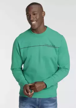 Толстовка DELMAO с принтом, зеленый