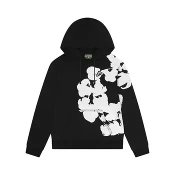 Толстовка Denim Tears Big Cotton Wreath Sweatshirt 'Black', черный