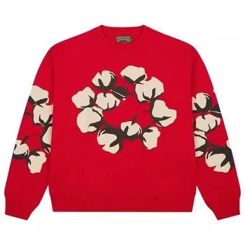 Толстовка Denim Tears x Cactus Plant Flea Market Cactus Tears Crewneck Red, красный