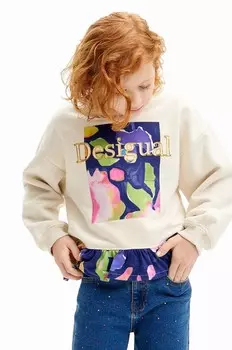Толстовка Desigual для детей, белый