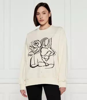 Толстовка Desigual Oversize fit, экрю