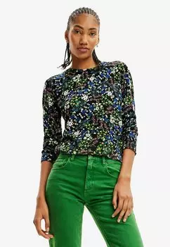 Толстовка Desigual SLIM FLORAL, черный