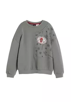 Толстовка Desigual Spiderman, темно-серый