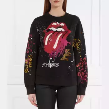 Толстовка Desigual. x The Rolling Stones стандартной посадки Desigual, черный