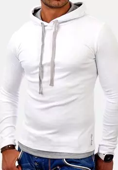 Толстовка DETROIT Reslad, цвет wei-grau